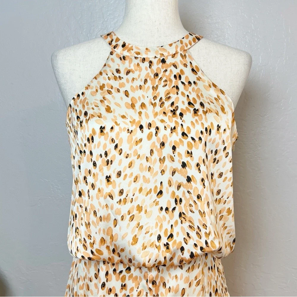 •NEVER FULLY DRESSED• Willow Halter‎ Neck Wide Leg Jumpsuit Size US 6